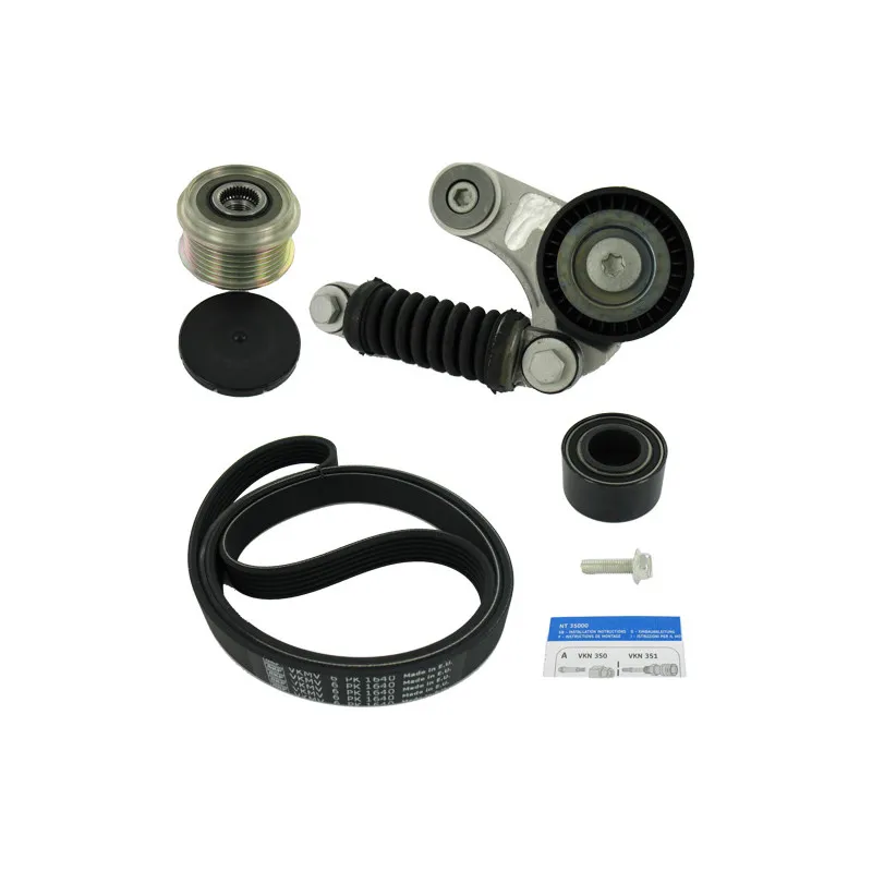 Jeu de courroies trapézoïdales à nervures SKF VKMAF 36032