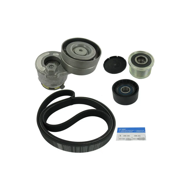 Jeu de courroies trapézoïdales à nervures SKF VKMAF 36033