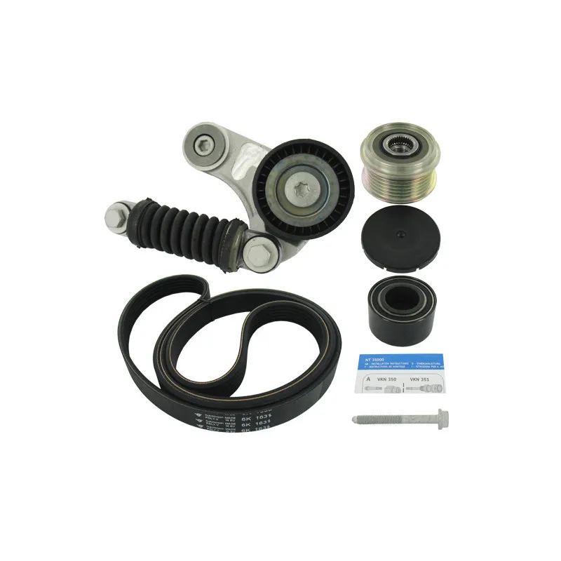 Jeu de courroies trapézoïdales à nervures SKF VKMAF 36114