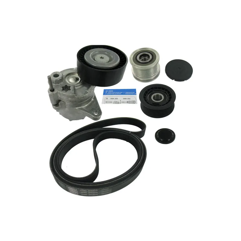 Jeu de courroies trapézoïdales à nervures SKF VKMAF 38020-1
