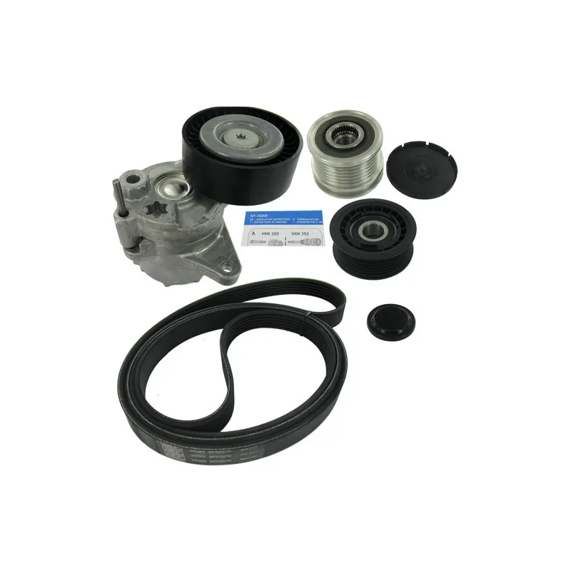 Jeu de courroies trapézoïdales à nervures SKF VKMAF 38020-2