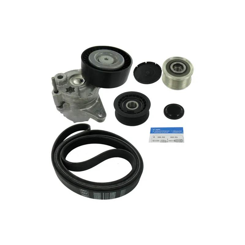 Jeu de courroies trapézoïdales à nervures SKF VKMAF 38021
