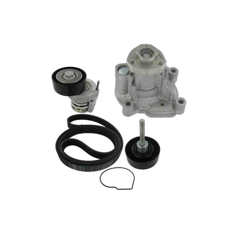 Pompe à eau+Jeu de courroie trapézoïdale à nervures SKF VKMC 31047-2
