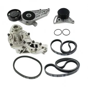 Pompe à eau+Jeu de courroie trapézoïdale à nervures SKF