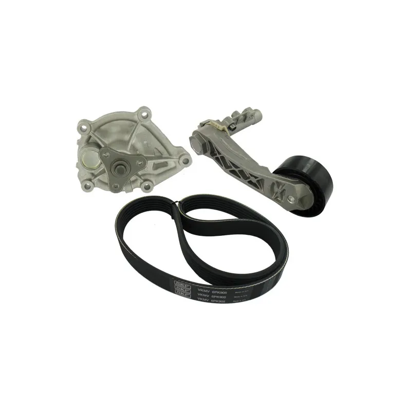 Pompe à eau+Jeu de courroie trapézoïdale à nervures SKF VKMC 33410