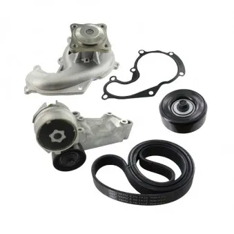 Pompe à eau+Jeu de courroie trapézoïdale à nervures SKF VKMC 34104