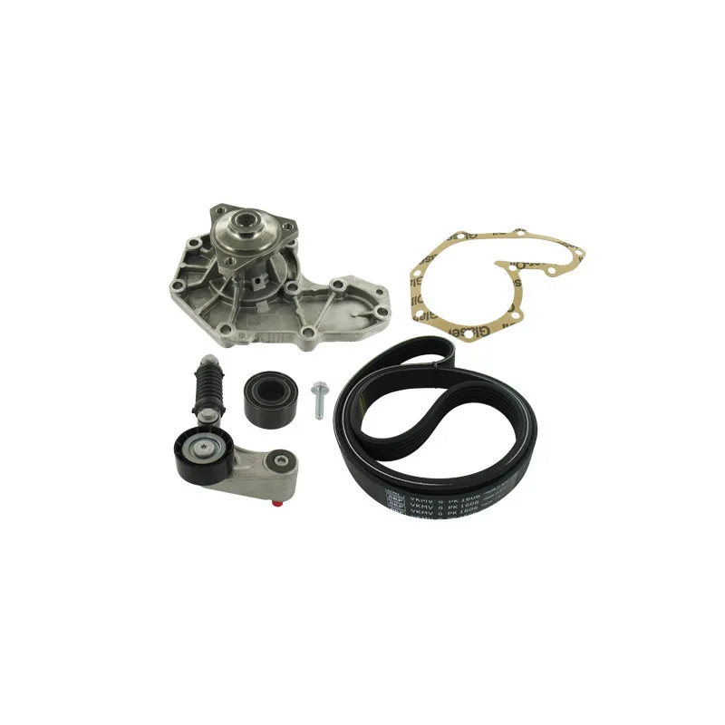 Pompe à eau+Jeu de courroie trapézoïdale à nervures SKF VKMC 36034