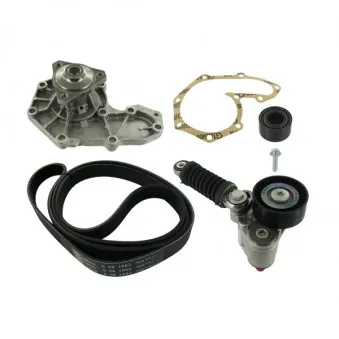 Pompe à eau+Jeu de courroie trapézoïdale à nervures SKF VKMC 36070