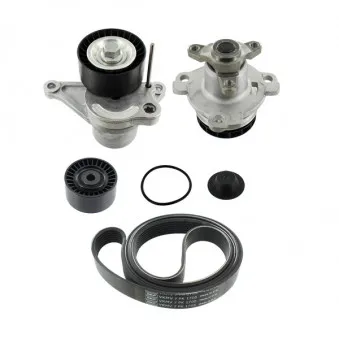 Pompe à eau+Jeu de courroie trapézoïdale à nervures SKF
