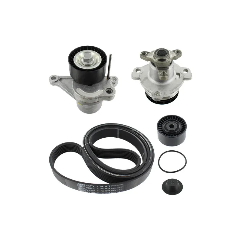 Pompe à eau+Jeu de courroie trapézoïdale à nervures SKF VKMC 36086-1