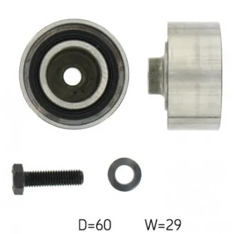 Poulie renvoi/transmission, courroie de distribution SKF VKM 23120