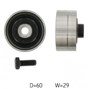 Poulie renvoi/transmission, courroie de distribution SKF VKM 23213