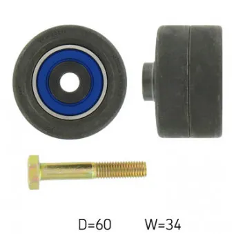 Poulie renvoi/transmission, courroie de distribution SKF VKM 23214