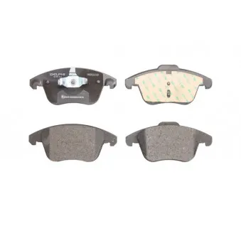Jeu de 4 plaquettes de frein avant DELPHI LP3175