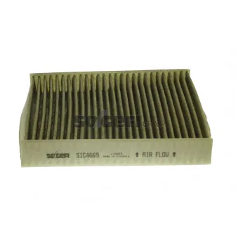 Filtre, air de l'habitacle PURFLUX AHC405