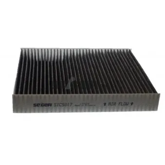 Filtre, air de l'habitacle PURFLUX AHC512