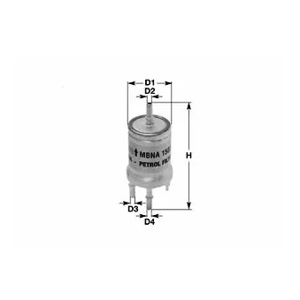 Filtre à carburant CLEAN FILTERS MBNA1556