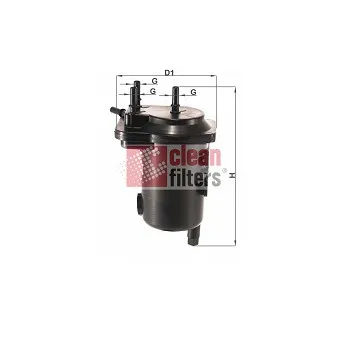 Filtre à carburant CLEAN FILTERS MGC1684