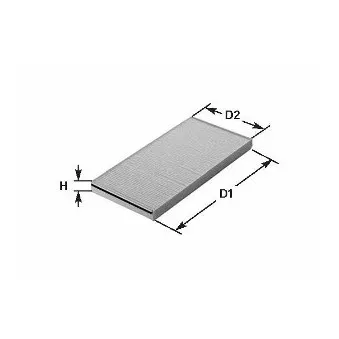 Filtre, air de l'habitacle CLEAN FILTERS