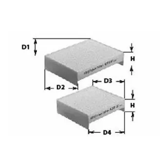 Filtre, air de l'habitacle CLEAN FILTERS