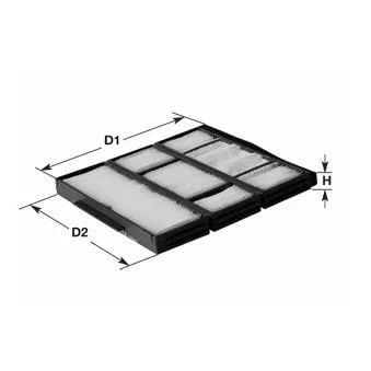 Filtre, air de l'habitacle CLEAN FILTERS