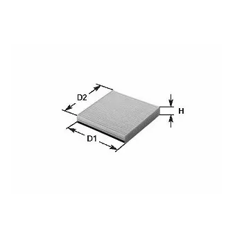 Filtre, air de l'habitacle CLEAN FILTERS