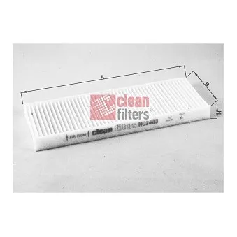 Filtre, air de l'habitacle CLEAN FILTERS