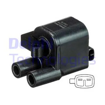 Bobine d'allumage DELPHI GN10778-12B1