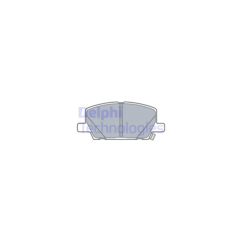 Jeu de 4 plaquettes de frein avant DELPHI LP3482
