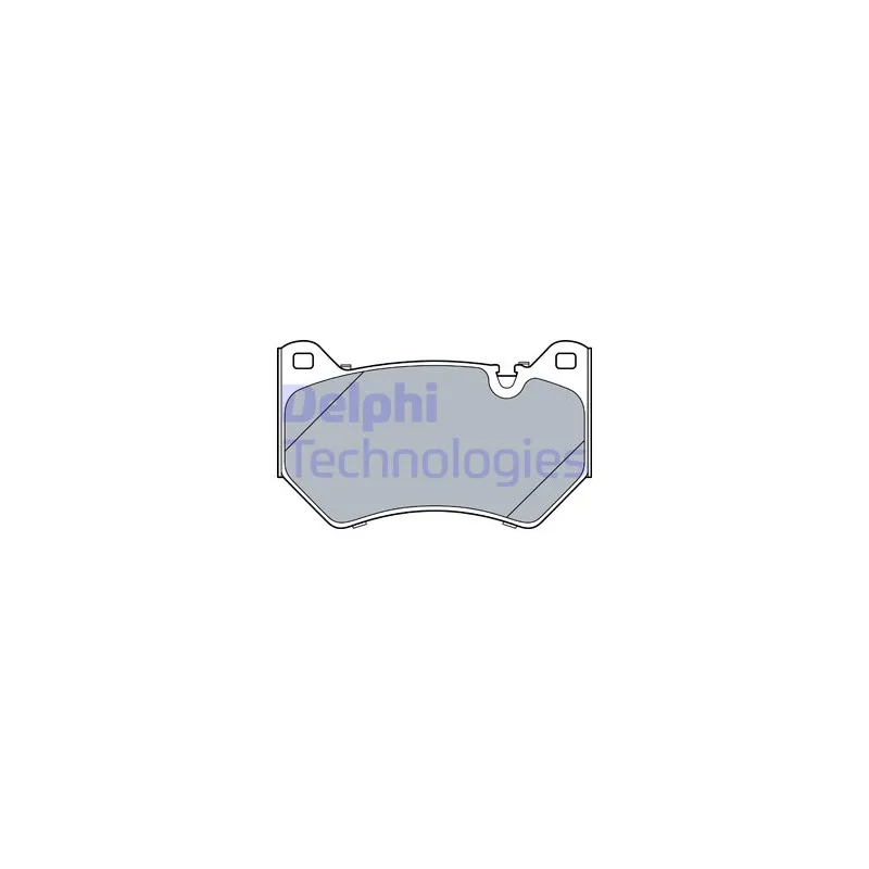 Jeu de 4 plaquettes de frein avant DELPHI LP3529