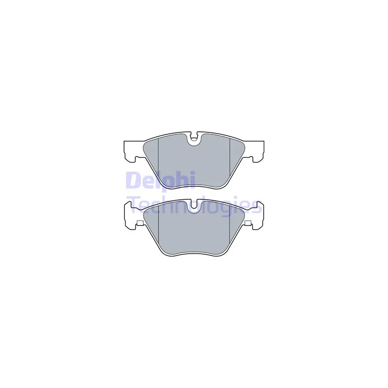 Jeu de 4 plaquettes de frein avant DELPHI LP3534