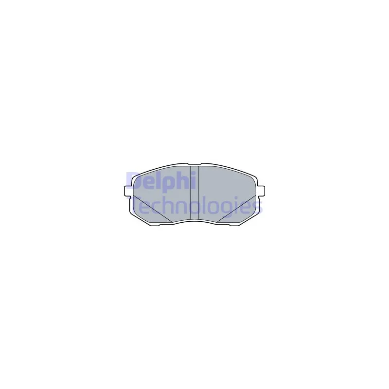 Jeu de 4 plaquettes de frein avant DELPHI LP3538