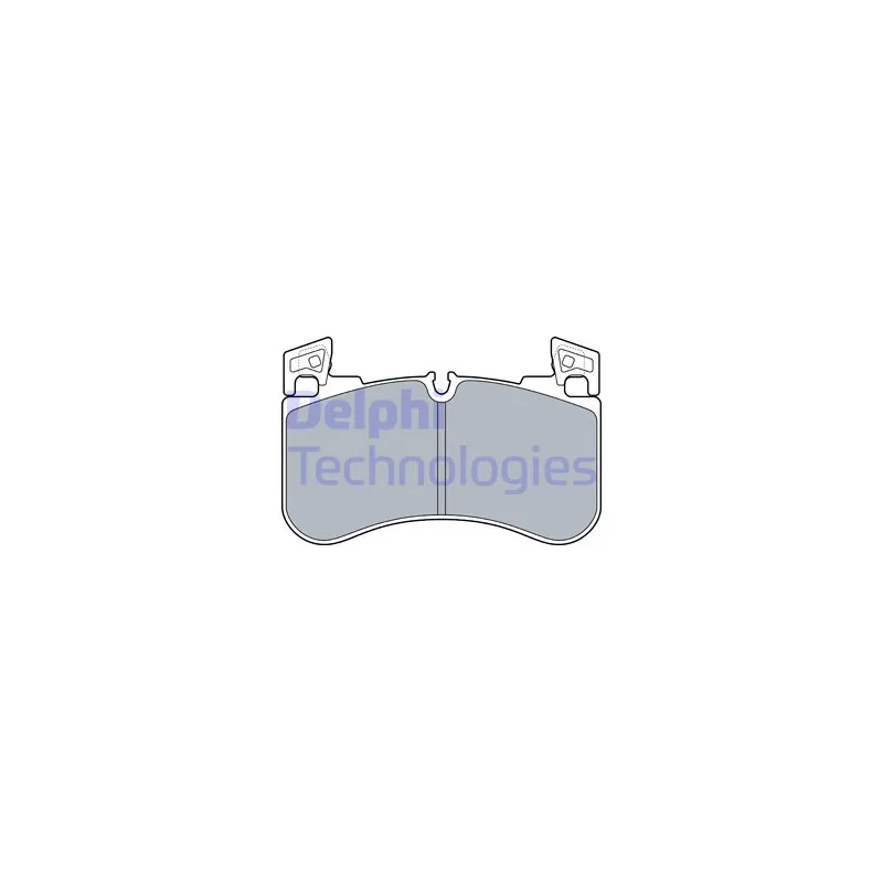 Jeu de 4 plaquettes de frein avant DELPHI LP3540