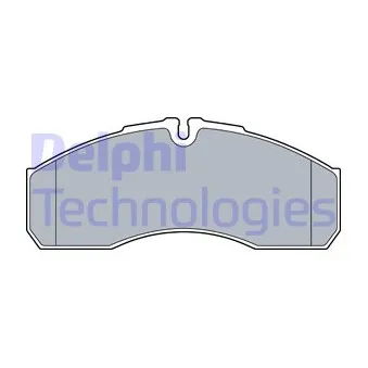 Jeu de 4 plaquettes de frein avant DELPHI LP3541
