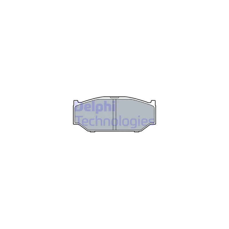 Jeu de 4 plaquettes de frein avant DELPHI LP3544