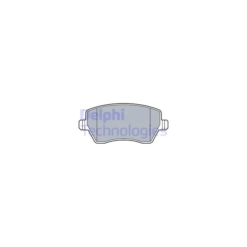 Jeu de 4 plaquettes de frein avant DELPHI LP3550
