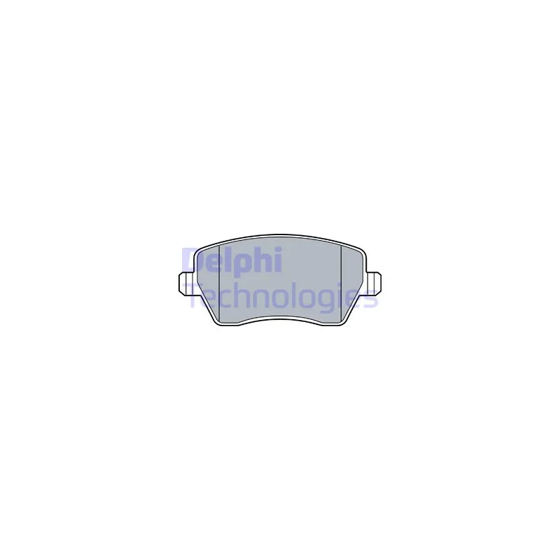 Jeu de 4 plaquettes de frein avant DELPHI LP3551