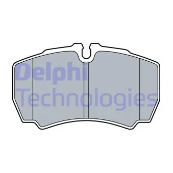 Jeu de 4 plaquettes de frein arrière DELPHI LP3573