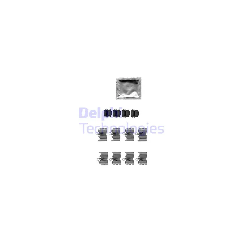 Kit d'accessoires, plaquette de frein à disque DELPHI LX0668