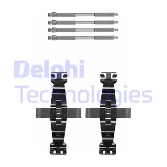 Kit d'accessoires, plaquette de frein à disque DELPHI LX0674