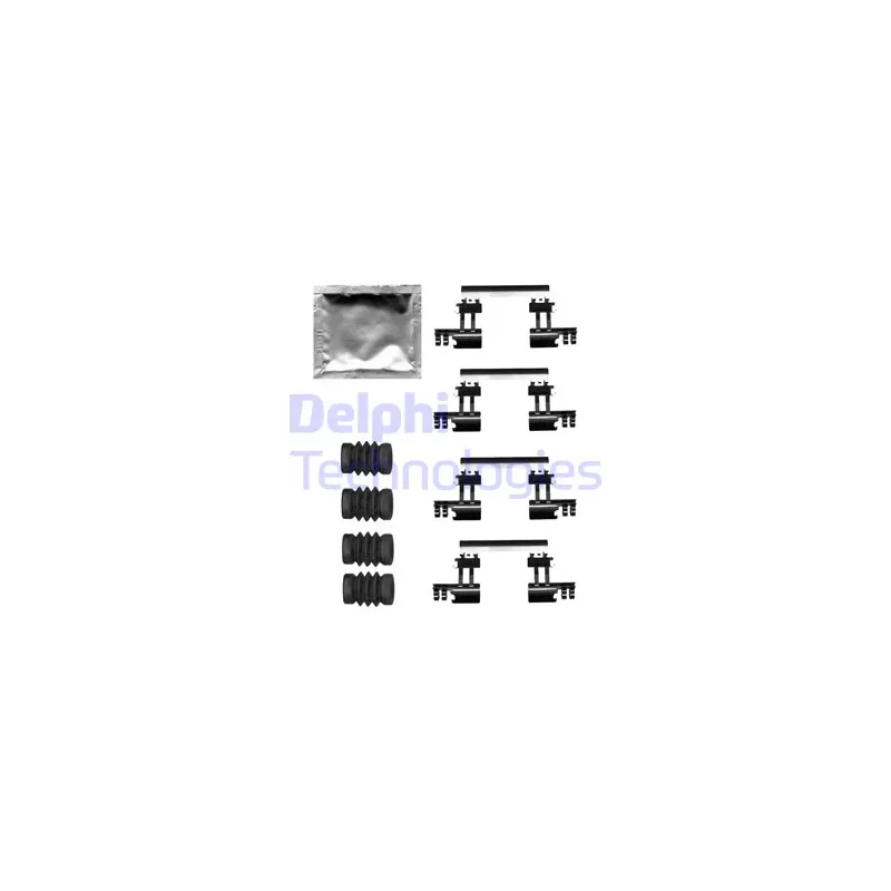 Kit d'accessoires, plaquette de frein à disque DELPHI LX0679
