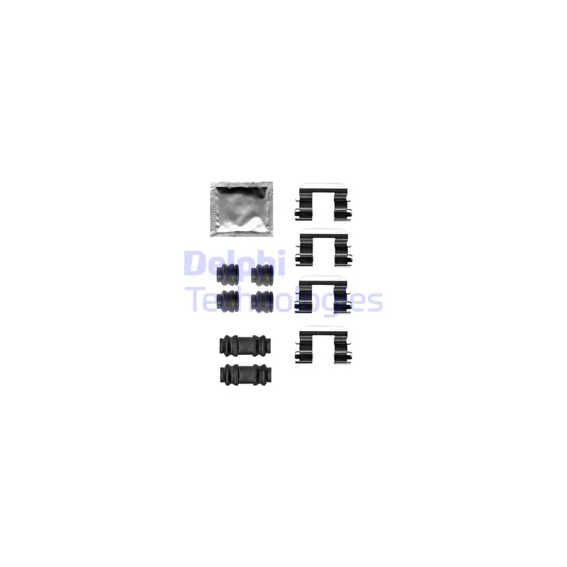 Kit d'accessoires, plaquette de frein à disque DELPHI LX0680