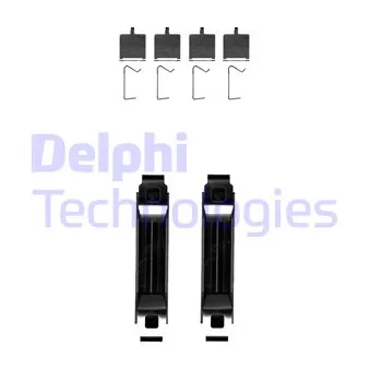 Kit d'accessoires, plaquette de frein à disque DELPHI LX0681