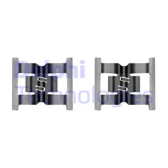 Kit d'accessoires, plaquette de frein à disque DELPHI LX0682