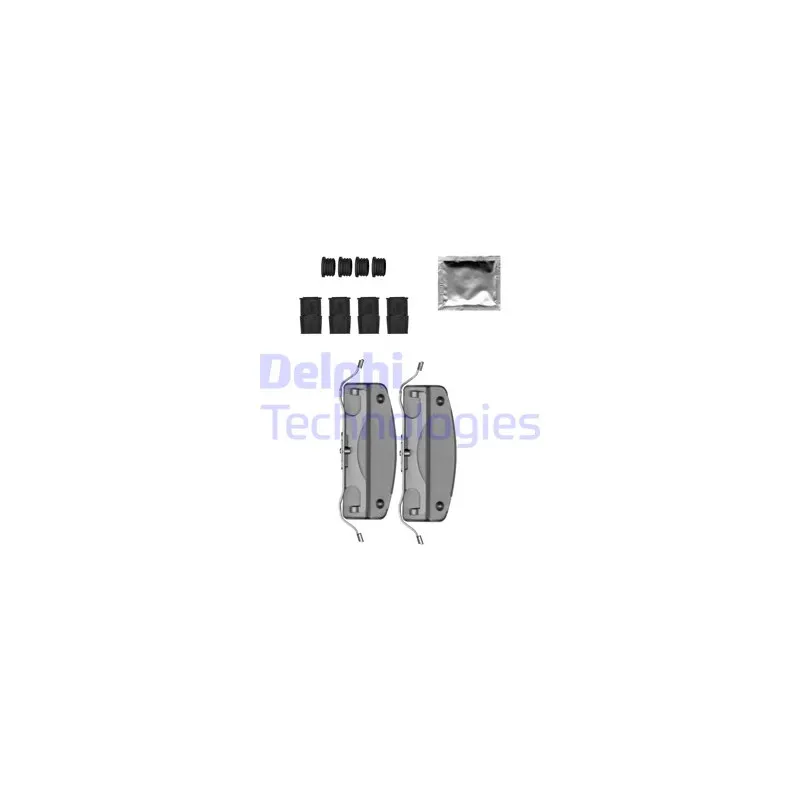 Kit d'accessoires, plaquette de frein à disque DELPHI LX0692