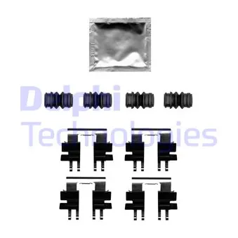 Kit d'accessoires, plaquette de frein à disque DELPHI LX0695