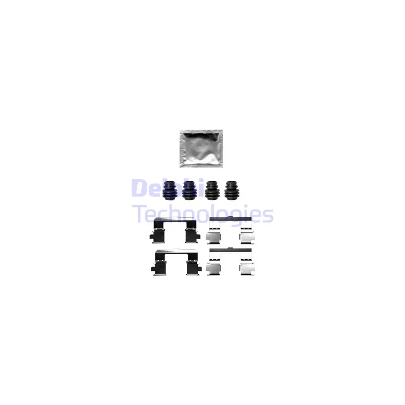 Kit d'accessoires, plaquette de frein à disque DELPHI LX0697