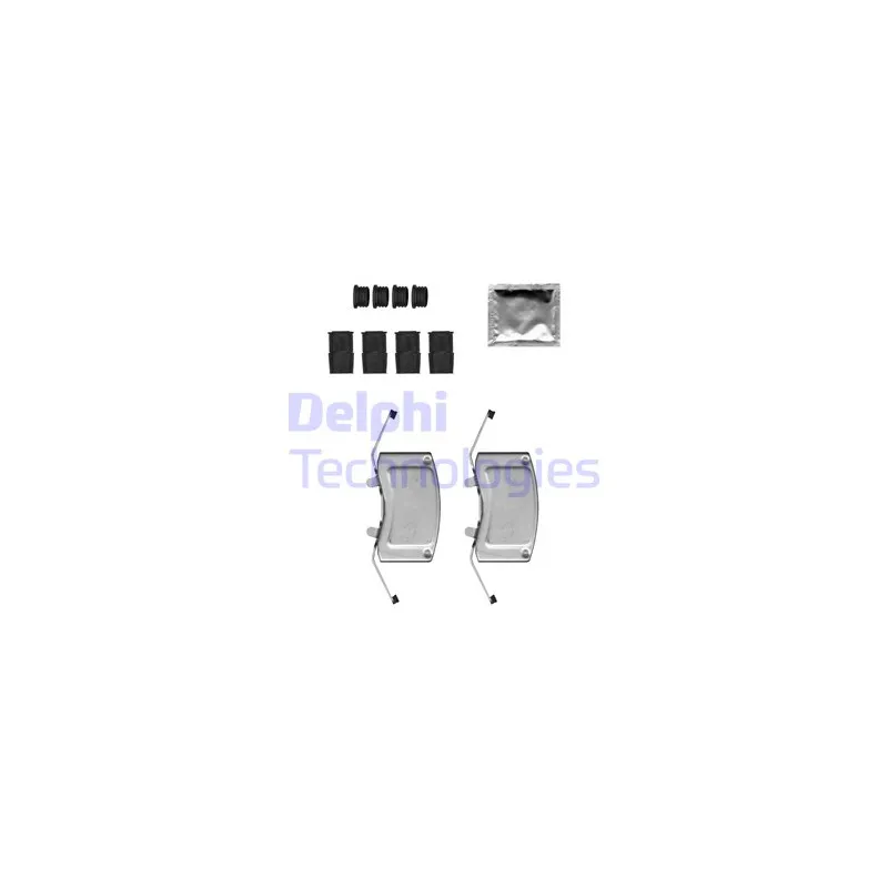 Kit d'accessoires, plaquette de frein à disque DELPHI LX0699