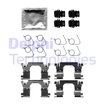 Kit d'accessoires, plaquette de frein à disque DELPHI LX0701