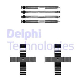Kit d'accessoires, plaquette de frein à disque DELPHI LX0703
